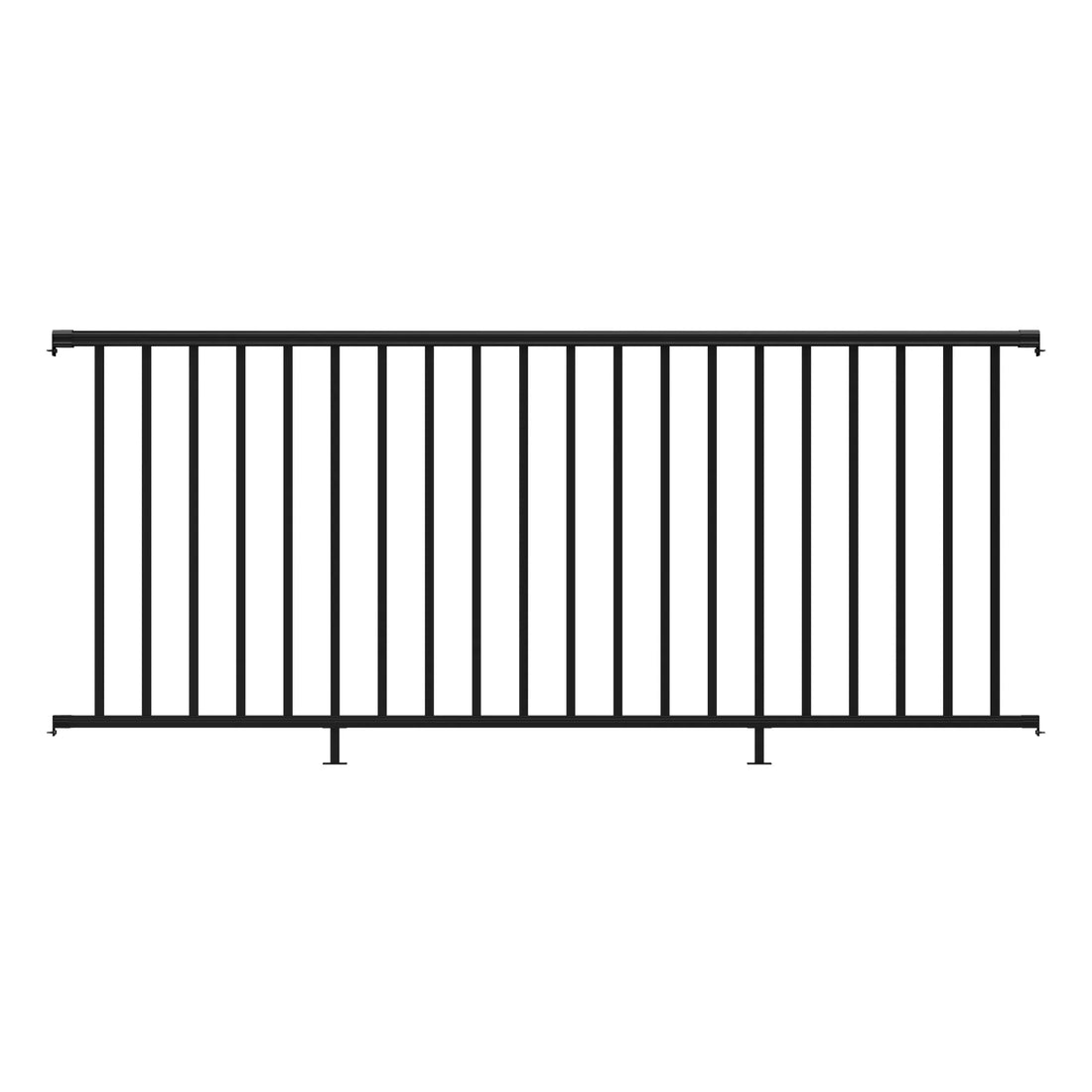 aluminum railing for deck railing panel sizes