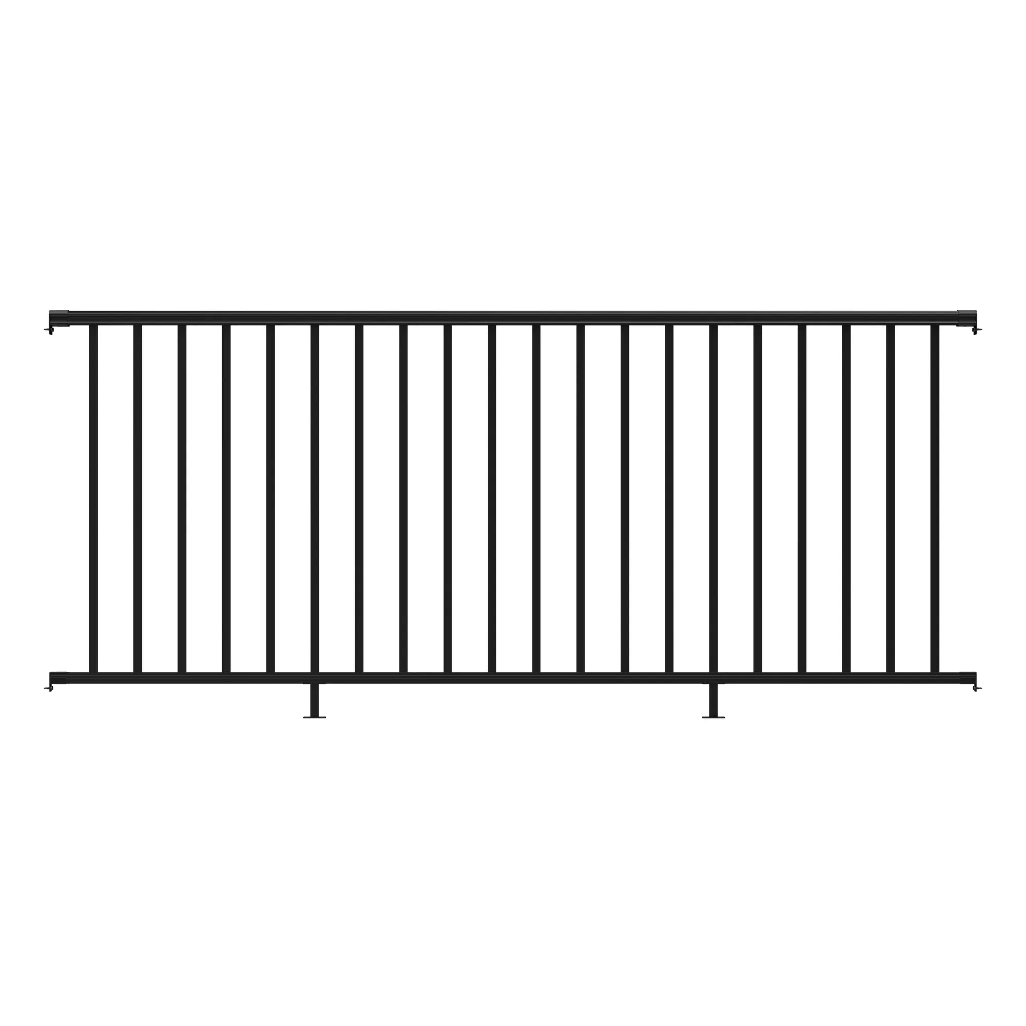 aluminum railing for deck railing panel sizes