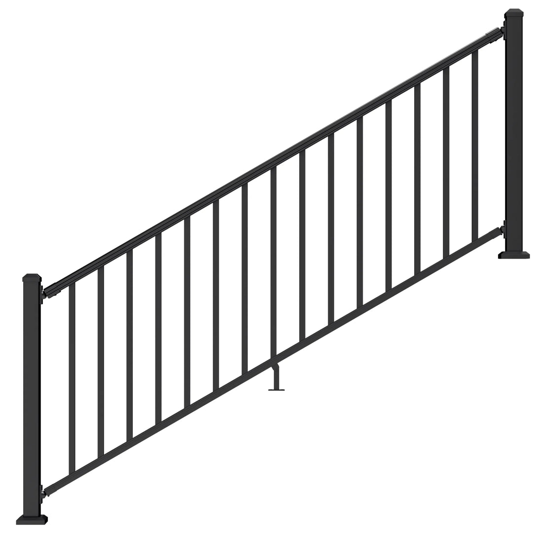 stair railing for aluminum deck railing cost