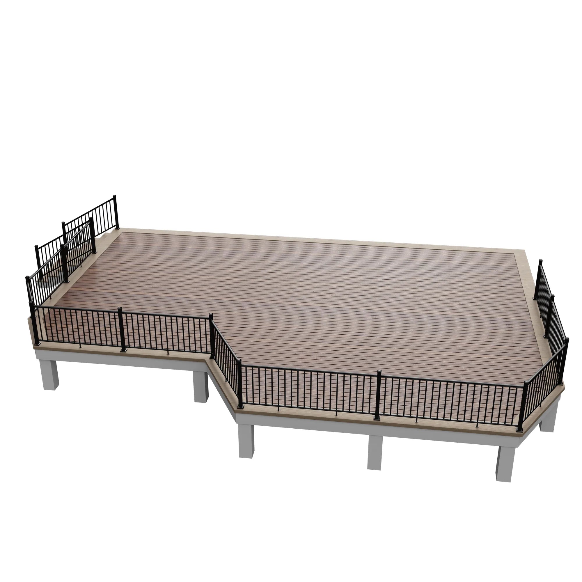 deck for deck railing height and spacing