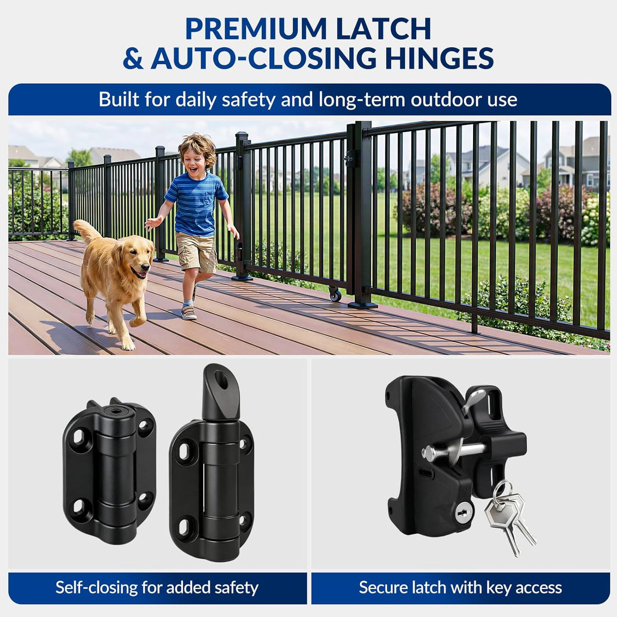 Openable Railing Gate ALUMINUM DECK GATE – Egadis Railing